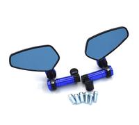Extensión de Espejos Espejo Retrovisor para Motocicleta, Convexo Antideslumbrante Azul para Kawasaki Z125 Z250 Z300 Z750 Z750R Z800 Z900 Z1000(BLU)