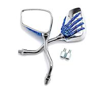 Extensión de Espejos Espejo Retrovisor para Motocicleta, Ovalado De 8mm Y 10mm para Kawasaki Z125 Z250 Z300 Z750 Z750R Z800 Z900 Z1000(BLU)
