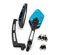 Extensión de Espejos Espejo Trasero para Motocicleta, Espejos Laterales Traseros Modificados para, 8mm Y 10mm, para Suzuki(Blue 1)