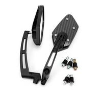 Extensión de Espejos Espejo Trasero para Motocicleta, Espejos Laterales Traseros Modificados para, 8mm Y 10mm, para Suzuki(Carbon)