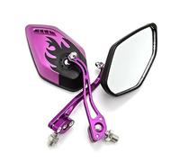 Extensión de Espejos Espejos Retrovisores para Motocicleta De 8MM Y 10MM con Tornillos Intercambiables para Kawasaki Z125 Z250 Z300 Z750 Z750R Z800 Z900 Z1000(Purple)