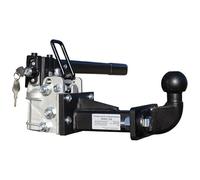 Extensión de gancho plegable y con cerradura de 250 mm para portabicis, in coplamiento enchufable para todo tipo de enganche de remolque