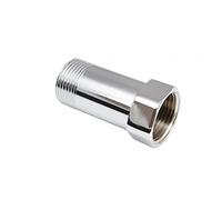 Extensión de grifo de agua cromado de 3/4 pulgadas de longitud de 60 mm BSP rosca unión acoplador adaptador de enchufe de latón grifo de extensión