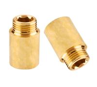 Extensión de grifo G1/2 pulgadas x 30 mm, 2 piezas de extensión de grifo de latón DN15 x 30 mm, extensión de accesorios, extensión roscada