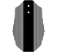 Extensión de guardabarros de bicicleta, guardabarros de plástico PP5 con tiras reflectantes, liberación rápida para bicicleta plegable Brompton (rueda delantera única)