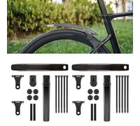 Extensión de guardabarros para bicicleta con ángulo ajustable para una protección eficaz contra salpicaduras, compatible con varios tamaños de ruedas y policarbonato ligero (un conjunto)