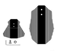 Extensión de guardabarros plegable para bicicleta Brompton Pp5 de plástico delantero y trasero para guardabarros con tira de seguridad reflectante, instalación rápida, kit de color negro (kit