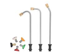 Extensión de Hidrolavadora, Lanza de Repuesto para Limpieza de Canalones, Lanza Sustituta para Hidrolimpiadora con 5 Boquillas Pulverizadoras, para el Porche, Balcón, Suelo, Patio, Jardín y l