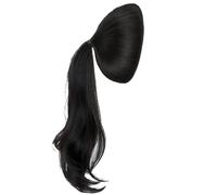 Extensión de la cola de caballo, 10 extensiones de cabello de cola de pony de la cabeza larga con almohadilla para el cabello, cola de caballo falsa para hacer un moño alto y agregar volumen al cabel