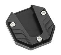 Extensión De La Placa Del Caballete, Alta Resistencia, Apariencia Moderna, Robusta Placa Del Caballete Lateral De La Motocicleta, Resistente Para Superficies Blandas (negro)