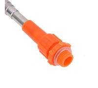 Extensión de manguera de acero inoxidable de 2,6 m para jardín y espacios verdes.