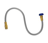 Extensión de manguera de agua de acero inoxidable resistente, manguera flexible para jardín, riego exterior