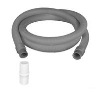 Extensión de manguera de drenaje, tubo de drenaje de lavadora de 5 m, 20 mm con conector y abrazaderas, manguera de salida gruesa para lavavajillas