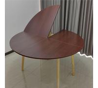 Extensión de mesa plegable redonda de 122 cm, portátil, redonda, de repuesto, para mesa plegable (teca, 120 cm), ideal para eventos y reuniones