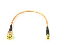 Extensión de MÓDEM INALÁMBRICO SMA macho a N/UHF/MCX/MMCX conector de tuerca hembra, Cable recto en espiral RG316, 1 ud.(SMAJ-MMCXK,15cm)