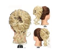 Extensión de Moño Moños de pelo sintético, extensiones cola caballo, moño rizado, esponjoso y desordenado con banda elástica Mujeres(22H613)