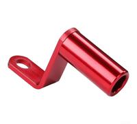 Extensión de montaje para espejo de bicicleta fabricada con aleación de aluminio ligera resistente a la corrosión para uso en manillar de 22 mm (rojo)