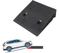 Extensión de Nivelación Rampa de acceso for silla de ruedas con banda reflectante - Escalón de rampa for aceras en muelles de carga de carriles de vehículos Barra de umbral de caucho(50X50X13Cm)