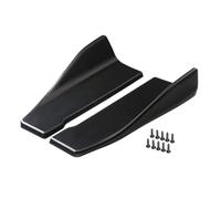 Extensión De Panel Basculante Protector Universal para Parachoques Trasero De Coche, Cubierta Faldón Lateral 35/48cm, Protectores Esquina con Tornillos, 1 Par