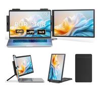 Extensión de pantalla para laptop, 14 pulgadas FHD 1080P IPS extensor de pantalla para portátil con puerto USB C/HDMI, Plug and Play, monitor portátil extendido para Windows/Mac/Android/Switch/PS5