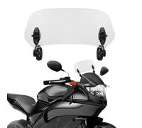 Extensión de parabrisas de motocicleta, protector de salpicadero ajustable, protector universal para salpicadero de motocicleta, bicicleta de carreras