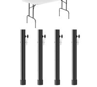 Extensión de patas de mesa - 4 unidades de elevadores de escritorio plegables, extensión de patas de mesa plegables, fácil de usar, robustas, extensiones de patas de mesa curvadas, extensiones de