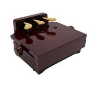 Extensión de pedal de piano para niños, altura ajustable, banco para niños con 3 pedales para enseñanza de piano, accesorio de ayuda para niños, elevador de pedal de piano (marrón)