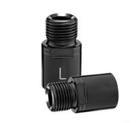 Extensión de pedal mecánicamente optimizada para mejorar la transmisión y reducir la carga del brazo de la manivela durante la conducción alta (negro)