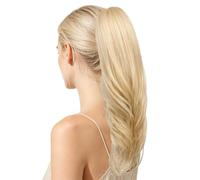 Extensión de Pelo para Coleta Falsa Peluca Multicapa con Cordón y Clip | Postizo Voluminoso de Coleta Para Mujeres Niñas Cosplay Diario Citas Trayecto Reuniones y Actuaciones