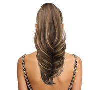 Extensión de Pelo para Coleta Peluca falsa multicapa con cordón y clip | Postizo Realista de Coleta Para Mujeres Niñas Cosplay Diario Citas Trayecto Reuniones y Actuaciones
