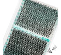 Extensión de pestañas 320Pcs 30D40D DIY mechón de pestañas D rizado mechón de pestañas personal extensión de pestañas volumen mascara de pestañas (30D40D,16MM)