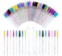 Extensión de pestañas, cepillo desechable para cejas, varita de rímel, aplicador, bobinas de micro purpurina, 300 piezas, juego de brochas cosméticas, herramientas de maquillaje (mezcla)