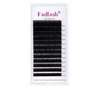Extensión de Pestañas Clásicas 0,12mm D Curl 8-14mm Longitud Mixta 1:1 Profesional Extensión de Pestañas Individuales Naturaleza Negra
