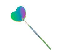 Extensión de pestañas de acero inoxidable desmontable en forma de corazón, suministros de extensión de maquillaje portátil