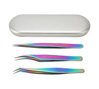 Extensión de pestañas r Set de Acero Inoxidable Anti corrosión Pimple Pimple Set Maquillaje