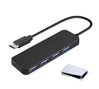 Extensión de Puerto USB para Ordenador portátil, múltiples Puertos USB para portátiles, 4 Puertos USB Extensor para Ordenador portátil, Unidad Flash, Consola, Impresora, cámara, Teclado,