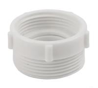 Extensión de residuos de trampa de 1-1/4 a 1-1/2 pulgadas, adaptador de fregadero blanco PP para baño, cocina, lavabo, tubo de drenaje, conector flexible