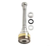 Extensión de rociador de grifo de cocina con cabezal de grifo giratorio, aireador de fregadero ajustable para salpicaduras para rociar a prueba de salpicaduras, 2 modos de función, tubo de acero