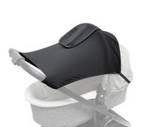 Extensión de sombra para cochecito, malla de protección UV de 24 pulgadas, extensión de cubierta plegable transpirable, parasol portátil para viajes, excursiones, toldo universal para cochecito, playa