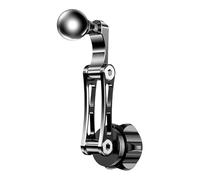 Extensión de soporte para teléfono: conector de montaje de bola de 17 mm, adaptador de ventilación giratorio, estructura de junta de metal fuerte, diseño ajustable, solución de montaje portátil para