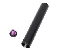 Extensión de Taco de Billar de Aluminio, Diseño Mate para un Mejor Agarre y Tiros Precisos, Portátil Liviano con Conexión Jugadores de Nueve Bolas (Parachoques Violeta Negro)