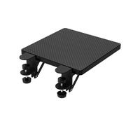Extensión de teclado para oficina, estante de extensión de escritorio - Soporte de mesa de montaje en escritorio, pinza plegable en estante, reposabrazos en ángulo ergonómico, reposabrazos para