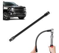 Extensión de trinquete, varilla de extensión de eje flexible de 1/2 pulgada, 25-35 cm, acero de resorte, conector flexible para sujetadores de difícil acceso, reparación de bicicletas automotrices