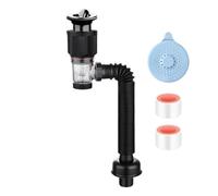 Extensión de tubo de lavabo, tubo de desagüe de lavabo, tubo de desagüe 1-1/2, manguera de manguera de desagüe en P, manguera de drenaje flexible, manguera de drenaje expandible para cocina y B