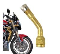 Extensión del adaptador de válvula: conector de neumático en ángulo de 1.57 pulgadas, herramienta de aire compacta, extensor de metal con ajuste de rosca, práctica ayuda de inflado para