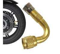 Extensión del adaptador de válvula: conector de neumático en ángulo de 1.57 pulgadas, herramienta de aire compacta, extensor de metal con ajuste de rosca, práctica ayuda de inflado para