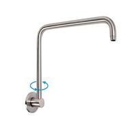 Extensión Del Brazo De Ducha Giratorio S Con Brida Cabezal Tubo Alto Nivel para Ducharse en el Baño