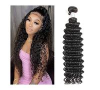 Extensión del cabello Pacientes de ondas profundas de 8-40 pulgadas Cabello de tejido brasileño 1 Bundillo sin procesar Color natural Virgen Brasil Extensiones de cabello humano for mujeres negras Haz