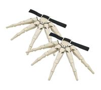 Extensión del Dedo | 2pcs Claws Cosplay Finger Extender - Skeleton Bone Claw Hand, Wearable Skull Fingers, Halloween Devil Claws para Accesorios De Fiesta