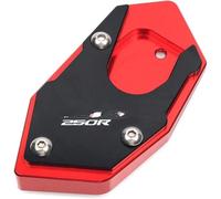extensión del Soporte para Motocicletas Motocicletas para CB250R CB 250R Soporte de Pata Cabra CNC para Motocicleta extensión Soporte Lateral Placa(Rojo)